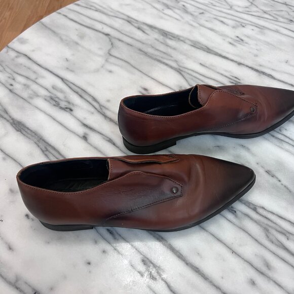 Shoe the Bear Brown Leather Flats - 39 - Picture 5 of 7